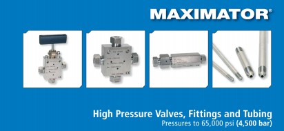 High Pressure Valves, Fittings and Tubing